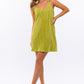 LE LIS Textured Tie Strap Mini Cocktail Dress