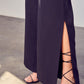 DO + BE COLLECTION Deep V-Neck Wide Leg Jumpsuit