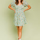 LE LIS Casual Short Sleeve Tiered Boho Sundress