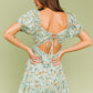 LE LIS Casual Short Sleeve Tiered Boho Sundress