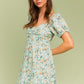 LE LIS Casual Short Sleeve Tiered Boho Sundress