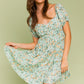 LE LIS Casual Short Sleeve Tiered Boho Sundress