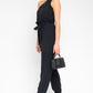 GILLI Black One Shoulder belted Jogger Jumpsuit