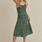 AEMI + Co. Stasia Leopard Print Casual Tank Dress with Split
