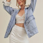 AEMI & Co. Denim Juliette Jacket with Fleece Collar