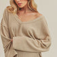 AEMI & Co. Cozy V- Neckline Knitted Top - Casey Top
