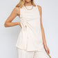 GILLI Casual Sleeveless Ruching Top