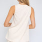 GILLI Casual Sleeveless Ruching Top