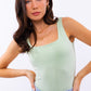 LE LIS Cute Square Neck Tank Bodysuit
