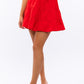 LE LIS Smocked Waist Flare Skirt