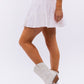 LE LIS Smocked Waist Flare Skirt