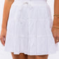 LE LIS Smocked Waist Flare Skirt