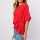 GILLI 3/4 Sleeve Side Tie Top