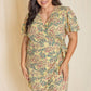 EG FASHION Ditsy Floral Wrap Dress