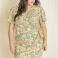 EG FASHION Ditsy Floral Wrap Dress