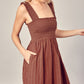 MUSTARD SEED Casual Smocked Ruffle Mini Boho Sundress