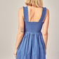 MUSTARD SEED Casual Smocked Ruffle Mini Boho Sundress