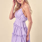 MUSTARD SEED Casual Ruffle Detail Tiered Romantic Mini Dress