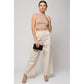 GILLI Sleeveless Mock Neck Band Top