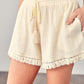 MUSTARD SEED Fringe Trim Hem Boho Shorts