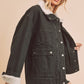 AEMI & Co. Denim Juliette Jacket with Fleece Collar