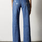 INSANE GENE Medium Wash Distressed Dad Jeans