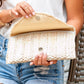 Fold Over Straw Clutch