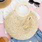 AILI'S CORNER Straw Tassel O-Ring Tote