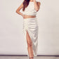 DO + BE COLLECTION Side Gathered Skirt