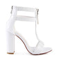 FELICITY Zip Up Croc Textured Sandals