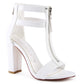 FELICITY Zip Up Croc Textured Sandals