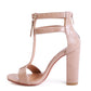 FELICITY Zip Up Croc Textured Sandals