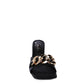 MERMAID Quilted Metal Chain Heeled Sandals