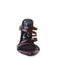 NEW AFFAIR Croc Metal High Heeled Sandals