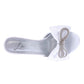 RAG & Co. BRAG IN Crystal Bow Satin High Heeled Sandals