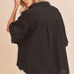 AEMI & Co. Casual Striped Dolman Sleeves Top - Rachel Top