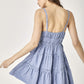 MUSTARD SEED Side Tassel Strap Tiered Polka Dot Dress