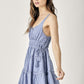MUSTARD SEED Side Tassel Strap Tiered Polka Dot Dress