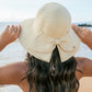 AILI's CORNER Bow Back Straw Bucket Hat