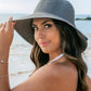 AILI's CORNER Bow Back Straw Bucket Hat