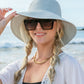 AILI's CORNER Bow Back Straw Bucket Hat