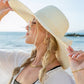 AILI'S CORNER Scallop Edge Bow Accent Sunhat