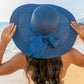 AILI'S CORNER Scallop Edge Bow Accent Sunhat