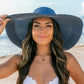 AILI'S CORNER Scallop Edge Bow Accent Sunhat