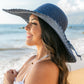 AILI'S CORNER Scallop Edge Bow Accent Sunhat