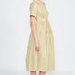 EMORY PARK Button Up Collard Cutout Midi Dress