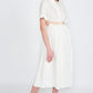 EMORY PARK Button Up Collard Cutout Midi Dress