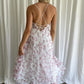 ONE & ONLY COLLECTIVE Low Cut Backless Floral Dress  27460DM04