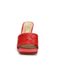 RAG & Co. Carmen High Heeled Woven Square Toe Sandal