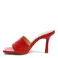 RAG & Co. Carmen High Heeled Woven Square Toe Sandal